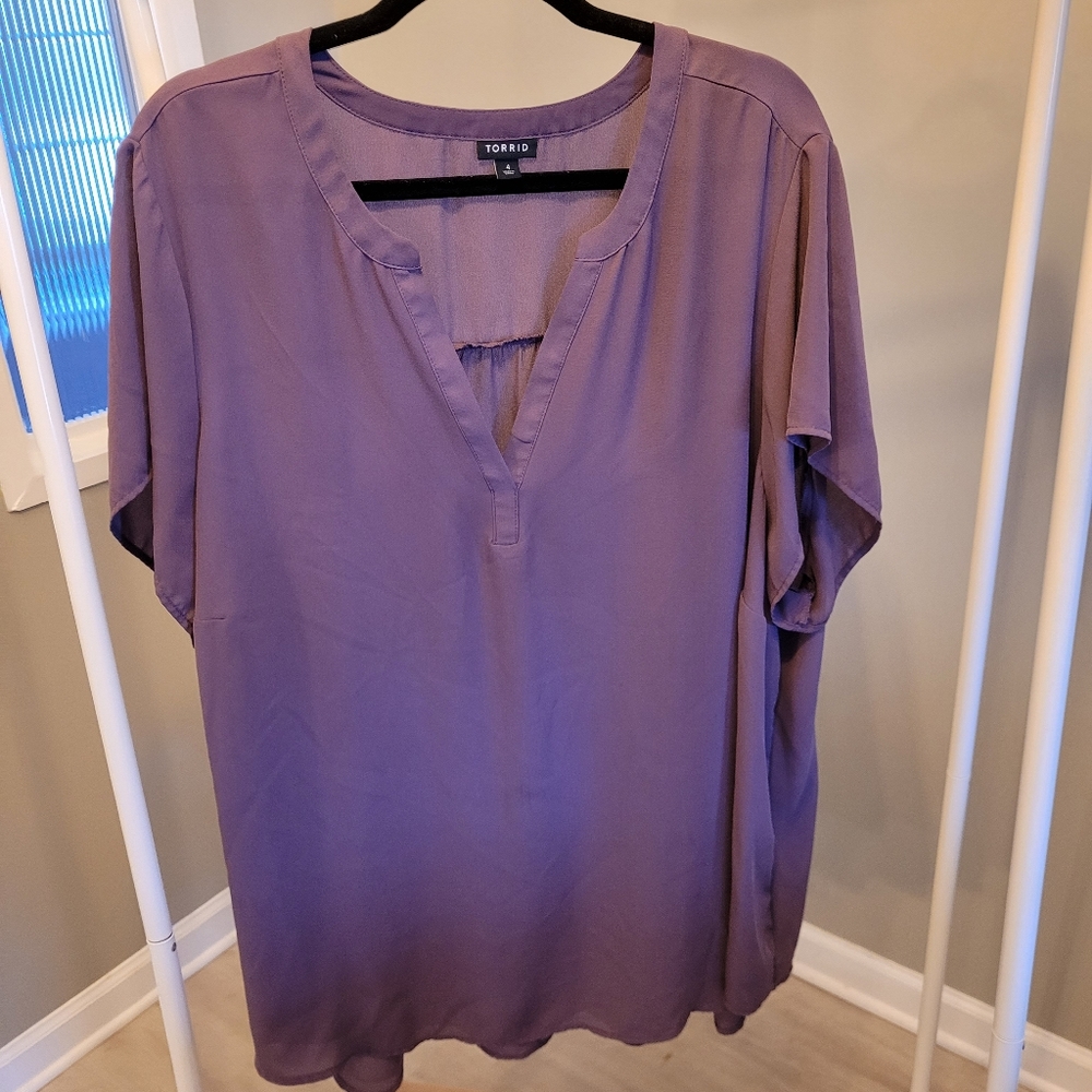 Torrid Lavender Blouse